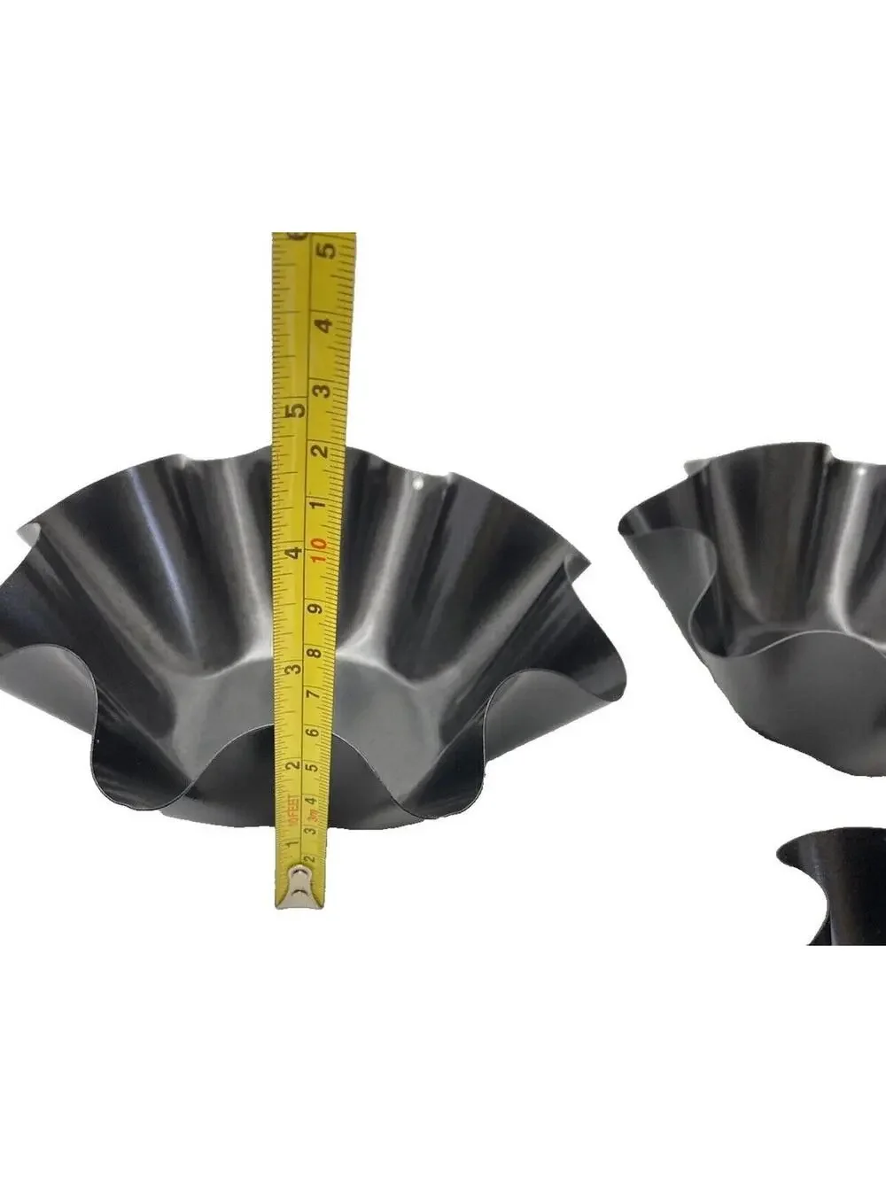 Tortilla Taco Bowl Pans Black 4-Piece Set Mexican Cookware Brand New